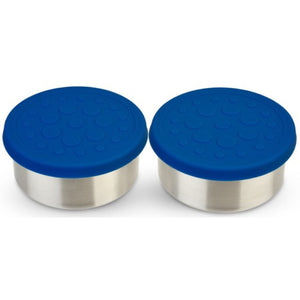 Lunchbots 4.5oz Large Stainless Steel Dip Containers with Silicone Lids - set of 2 - Assorted Colours-Lunchbots-Modern Rascals