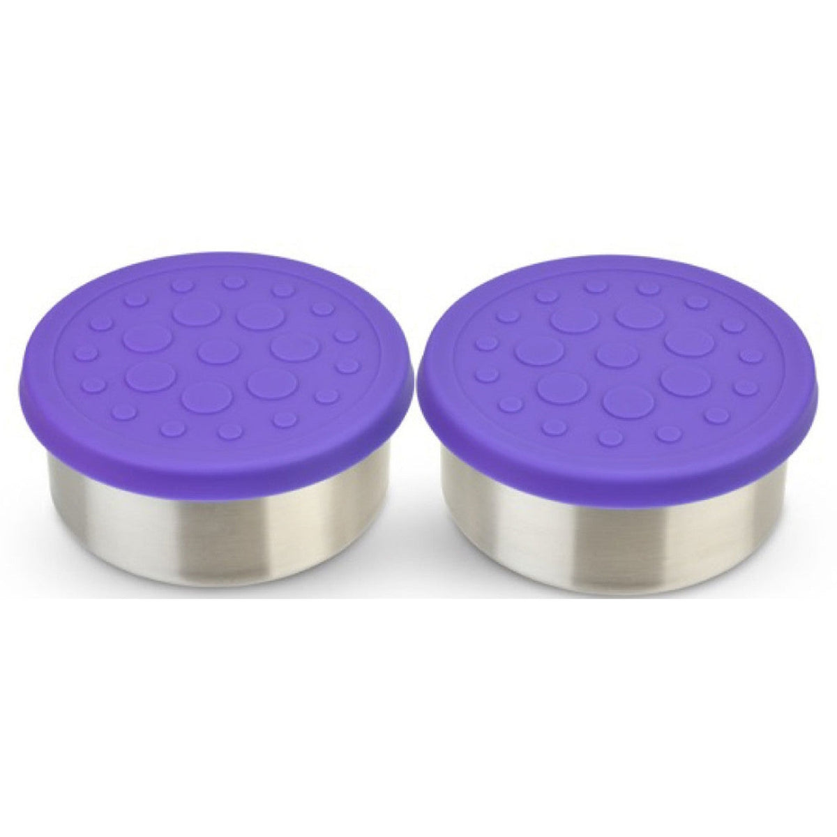 Lunchbots 4.5oz Large Stainless Steel Dip Containers with Silicone Lids - set of 2 - Assorted Colours-Lunchbots-Modern Rascals