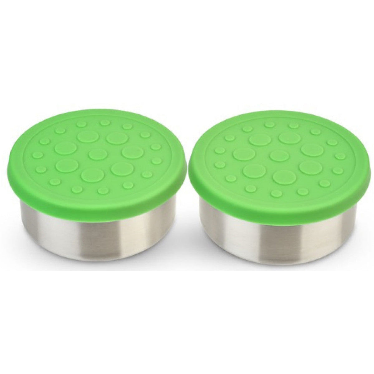 Lunchbots 4.5oz Large Stainless Steel Dip Containers with Silicone Lids - set of 2 - Assorted Colours-Lunchbots-Modern Rascals