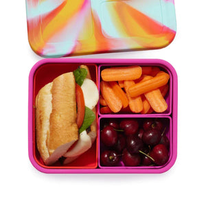 Lunchbots Large 3 Compartment Platinum Silicone Build Your Own Bento Box - Multiple Colours Available-Lunchbots-Modern Rascals