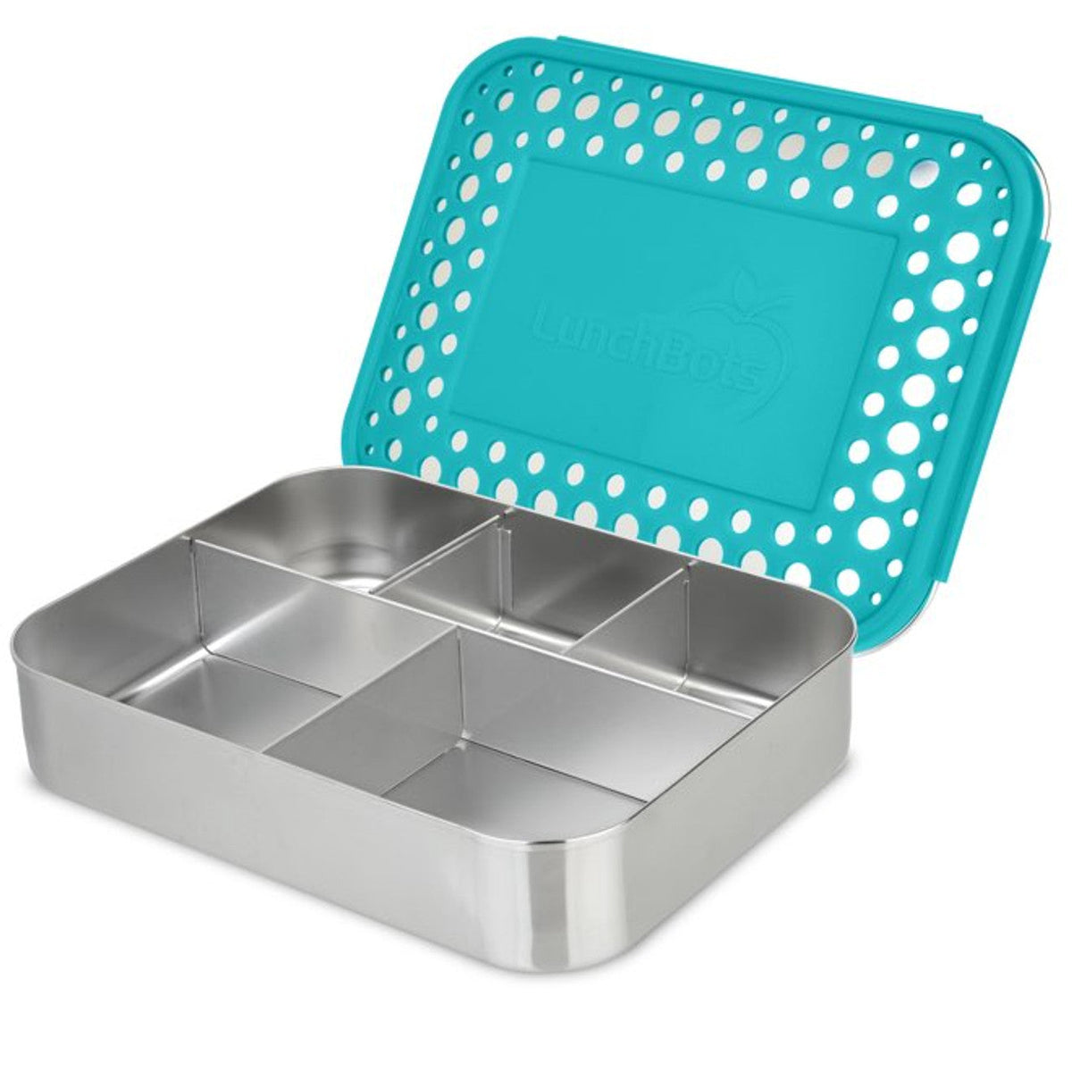 Lunchbots Large 5 Compartment Stainless Steel Bento Box - Multiple Colours Available-Lunchbots-Modern Rascals