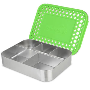 Lunchbots Large 5 Compartment Stainless Steel Bento Box - Multiple Colours Available-Lunchbots-Modern Rascals