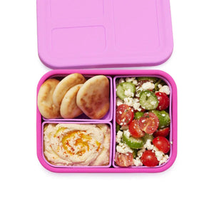 Lunchbots Medium 3 Compartment Platinum Silicone Build Your Own Bento Box - Multiple Colours Available-Lunchbots-Modern Rascals