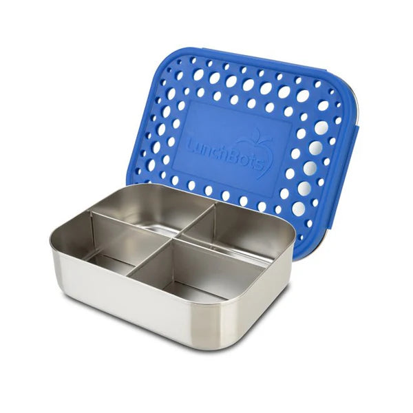 Lunchbots Medium 4 Compartment Bento Box - Multiple Colours Available-Lunchbots-Modern Rascals