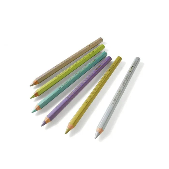Lyra Giant Coloured Pencils - Metallics - 6 pencils-Lyra-Modern Rascals