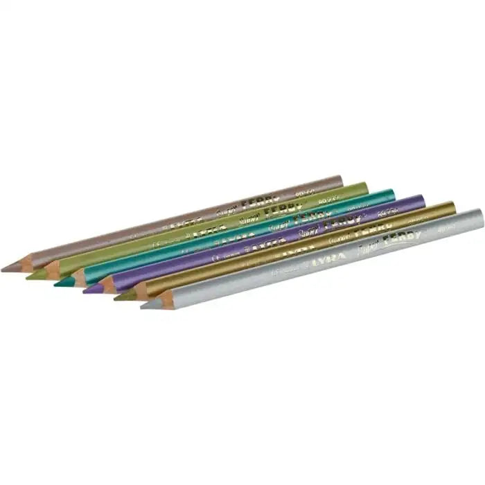 Lyra Super Ferby Coloured Pencils - Metallics - 6 pencils-Lyra-Modern Rascals