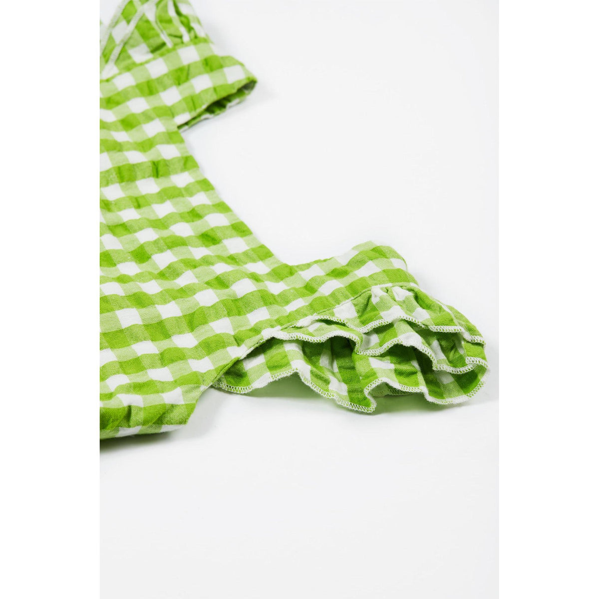 Macaw / Gingham Birds Zaria Dress - 1 Left Size 5-6 years-Frugi-Modern Rascals