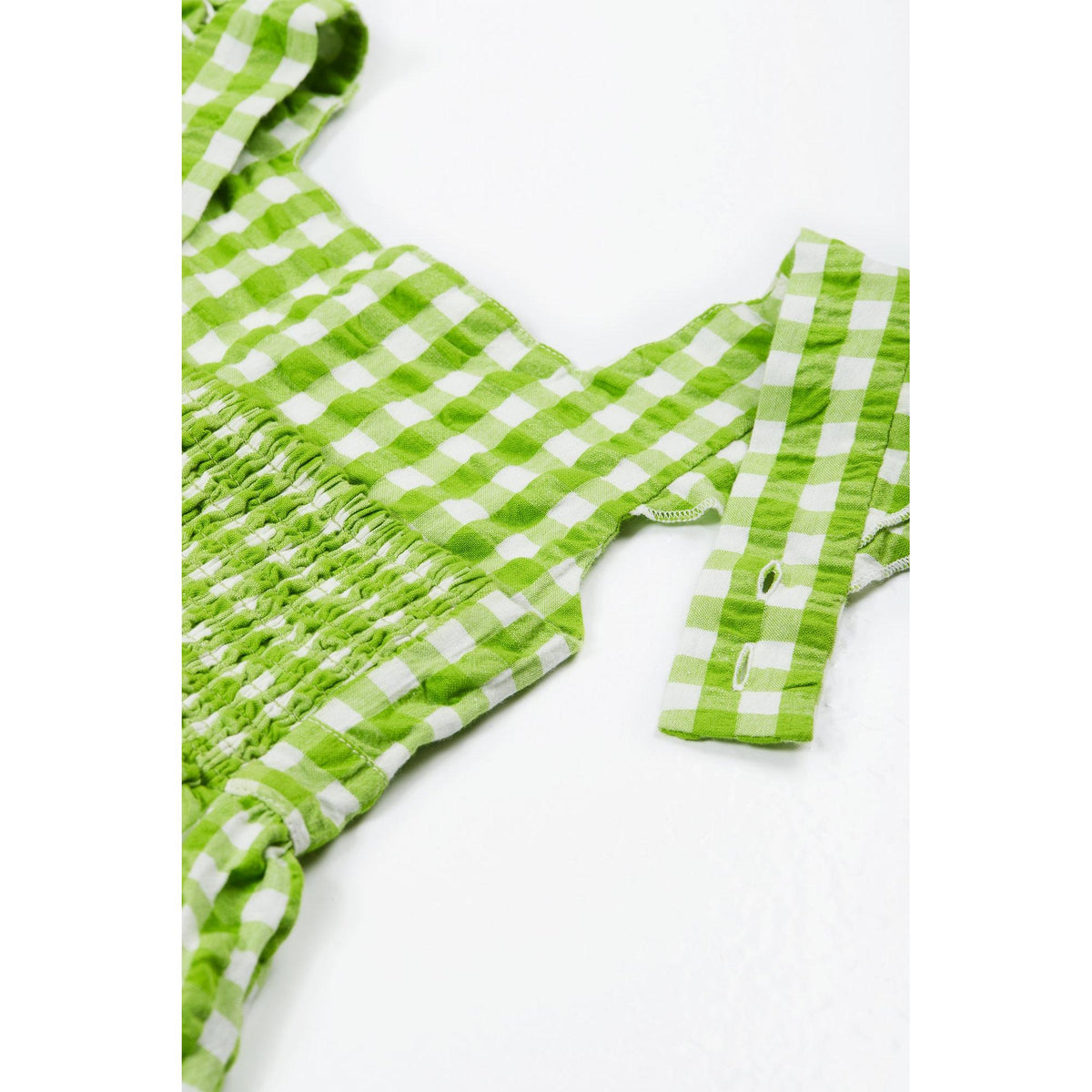 Macaw / Gingham Birds Zaria Dress - 1 Left Size 5-6 years-Frugi-Modern Rascals