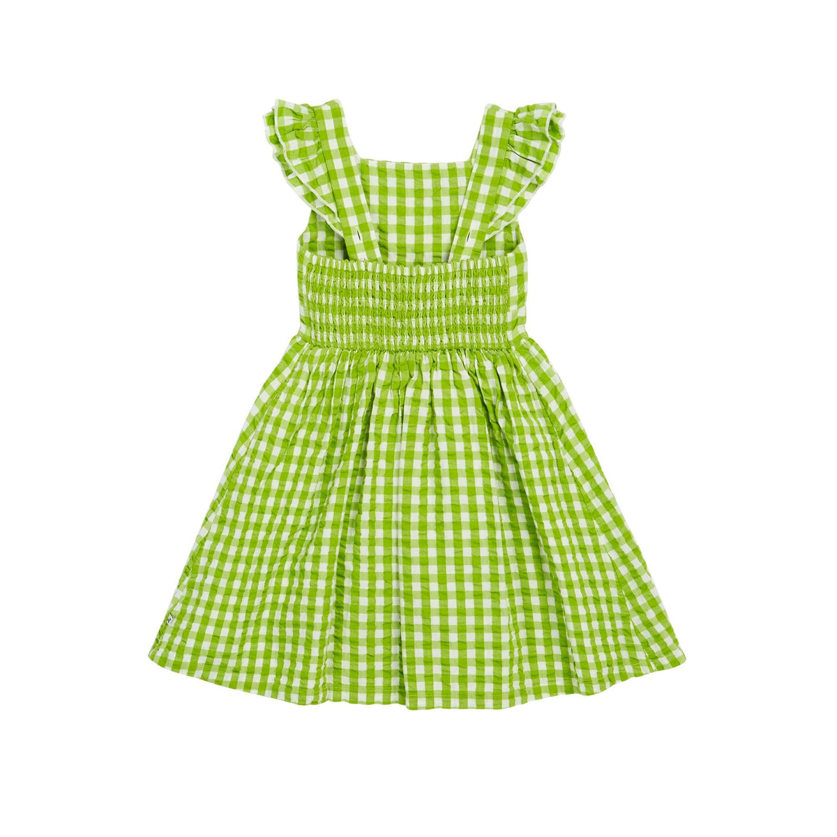 Macaw / Gingham Birds Zaria Dress-Frugi-Modern Rascals