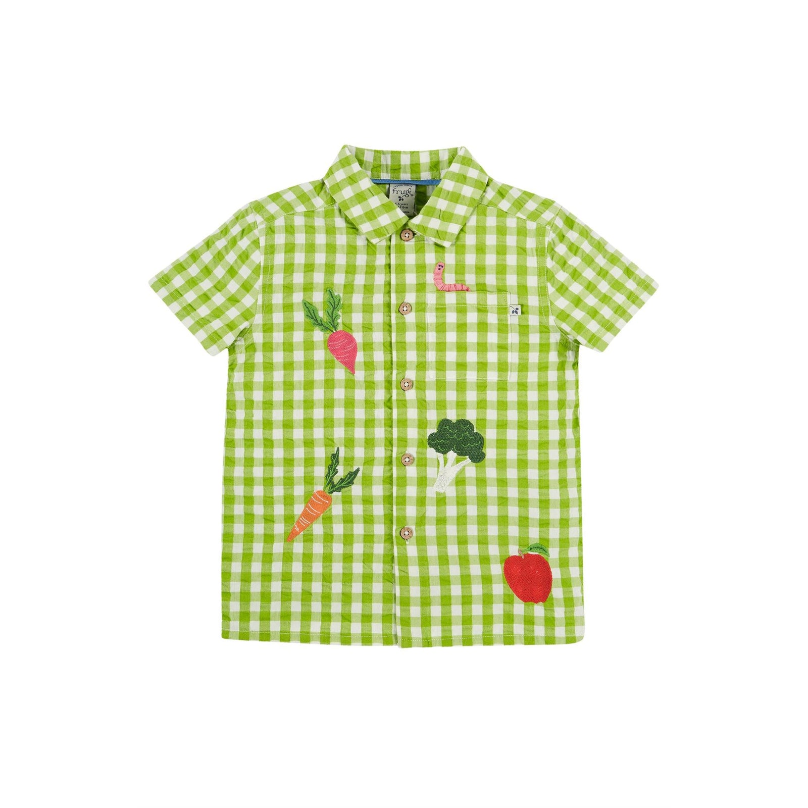 Macaw Gingham / Greengrocer Reggie Shirt-Frugi-Modern Rascals