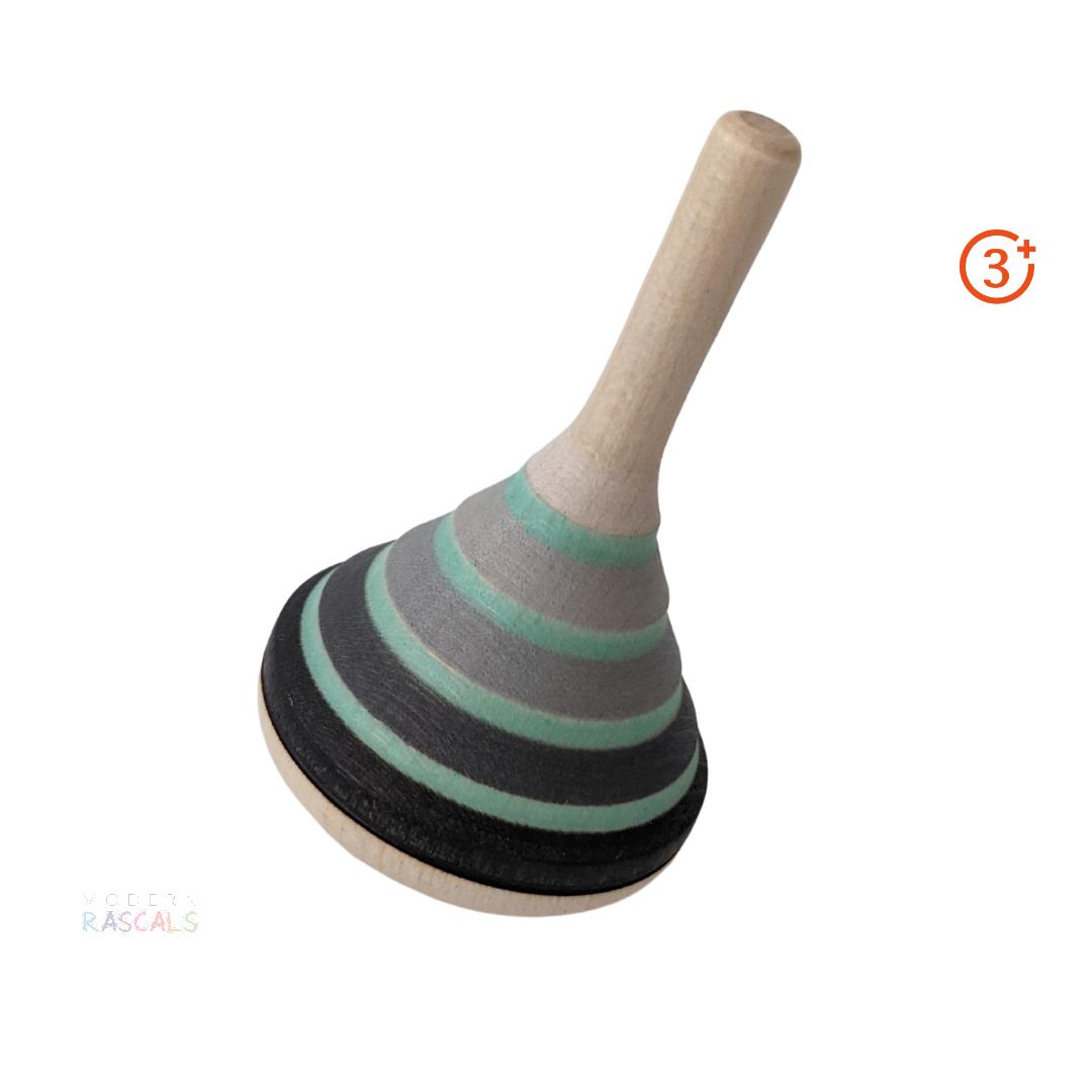 Mader Lady Grey Spinning Top - Clear Blue-Mader-Modern Rascals