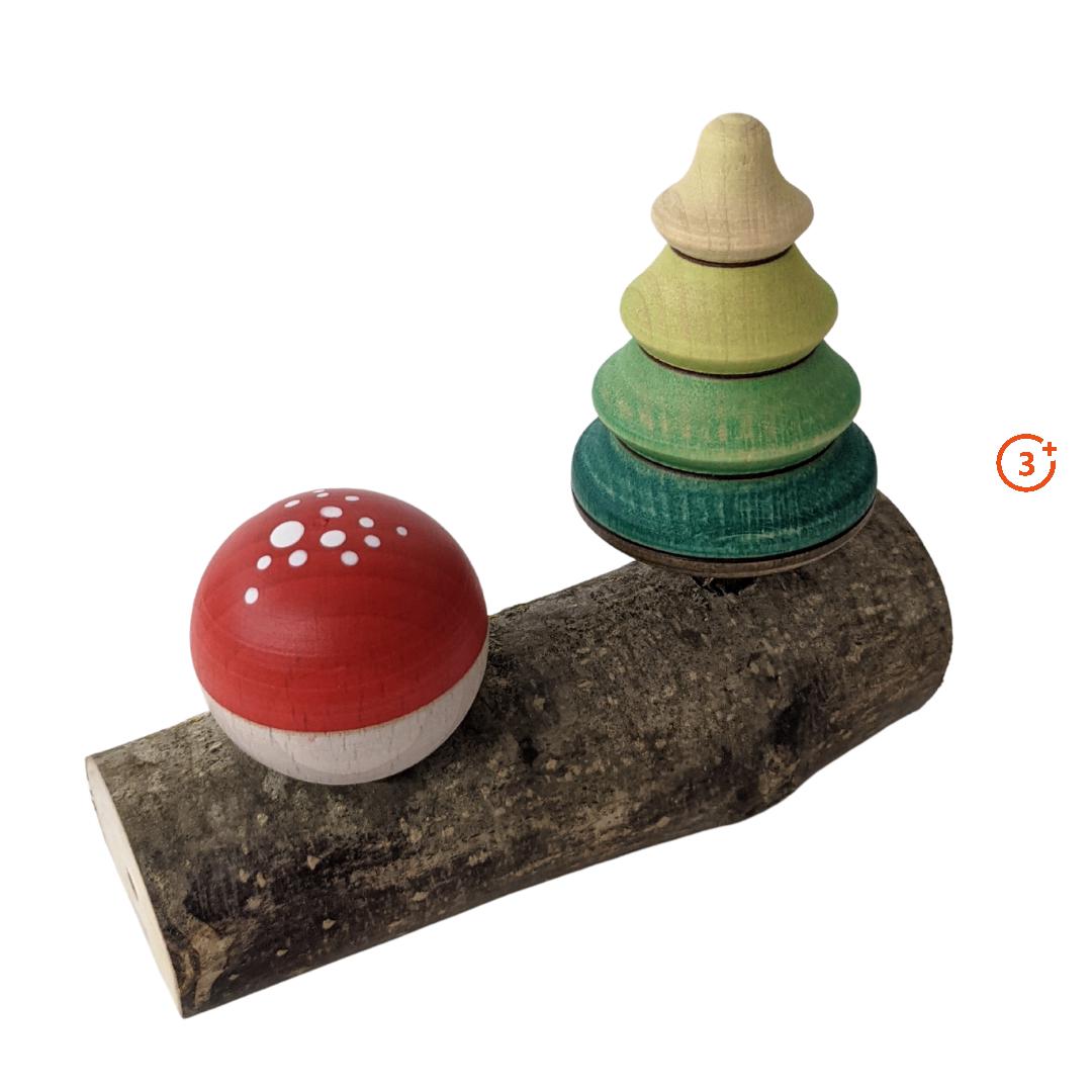 Mader Mushroom and Tree Top On Log-Mader-Modern Rascals