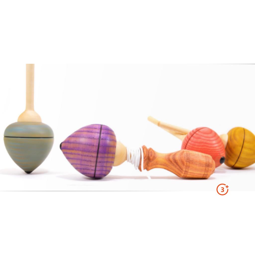 Mader Pull-String Spinning Top - Assorted