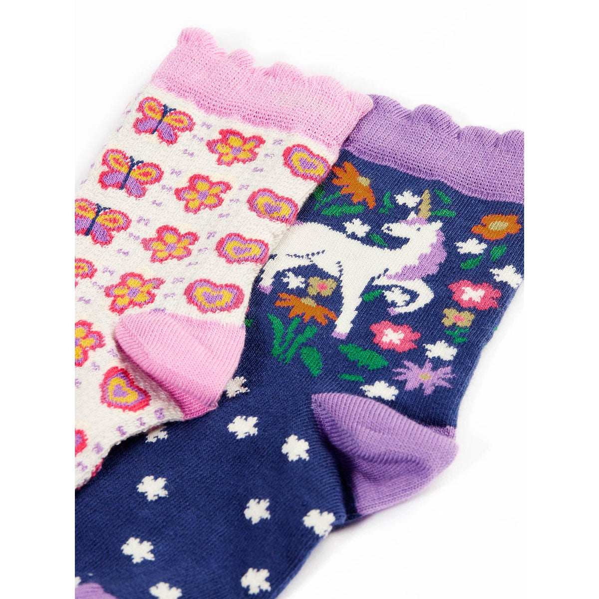 Magical Frill Socks - 2 Pack-Frugi-Modern Rascals