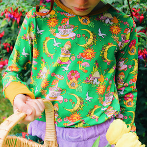 Magical Teacups Long Sleeve Shirt - 2 Left Size 9-10 & 11-12 Years-Uddevalla Barn-Modern Rascals