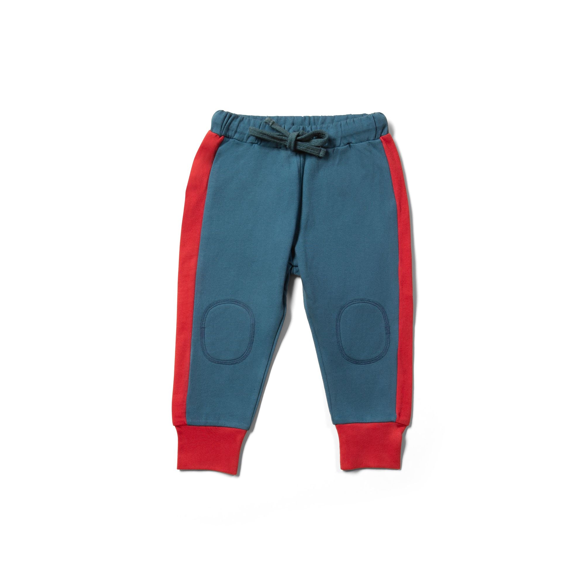 Mallard Blue Knee Patch Cozy Joggers-Little Green Radicals-Modern Rascals