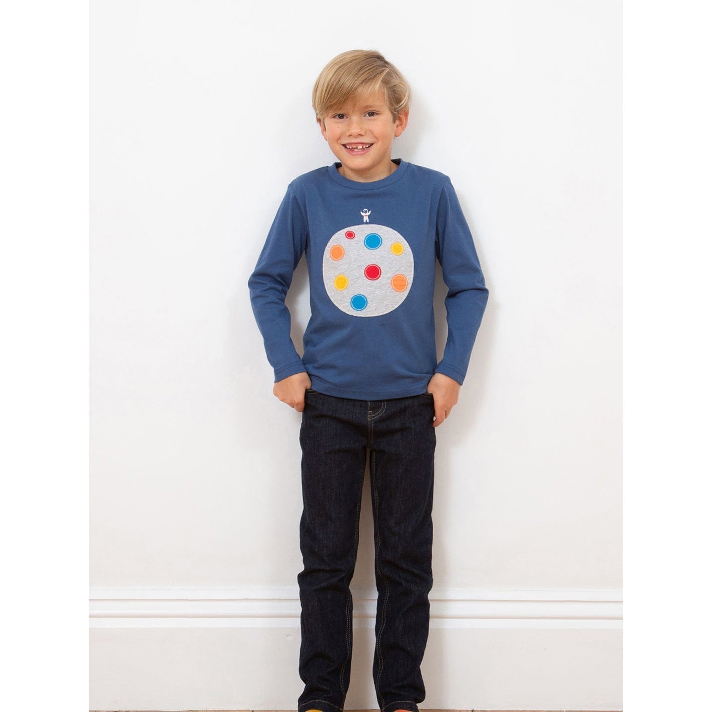 Man on the Moon Long Sleeve Shirt - 1 Left Size 11-13 years-Kite-Modern Rascals