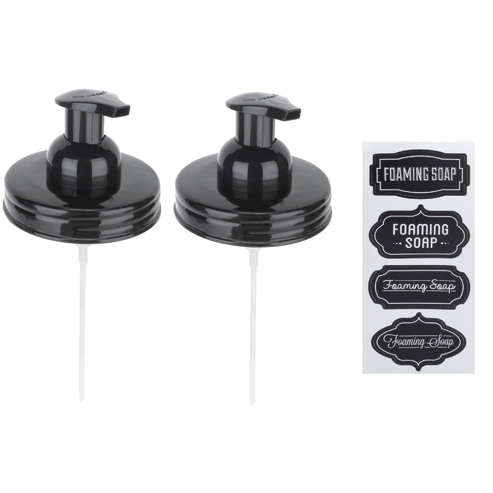 Mason Jar Foaming Soap Dispenser Lid - Wide Mouth (2pc)-Jarmazing-Modern Rascals