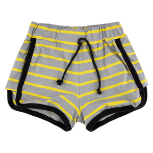 Mellow Yellow Retro Shorts - 1 Left Size 9-11 years-Raspberry Republic-Modern Rascals