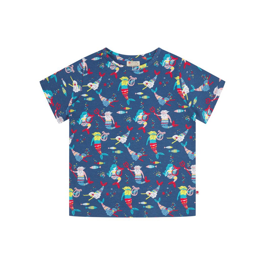 Merfolk All-Over Print Short Sleeve Shirt - 2 Left Size 3-4 & 4-5 years-Piccalilly-Modern Rascals