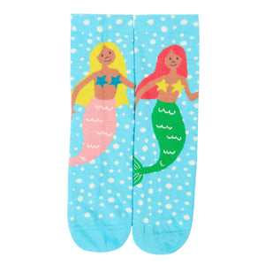Mermaid Rock My Socks - 3 Pack - 2 Left Size 2-4 & 4-6 years-Frugi-Modern Rascals