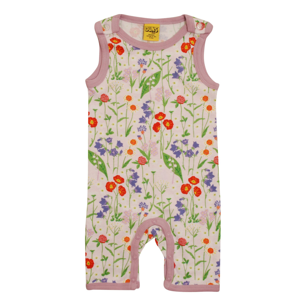 Mid Summer Flower - Pink Summer Dungarees / Playsuit - 2 Left Size 3-4 years-Duns Sweden-Modern Rascals