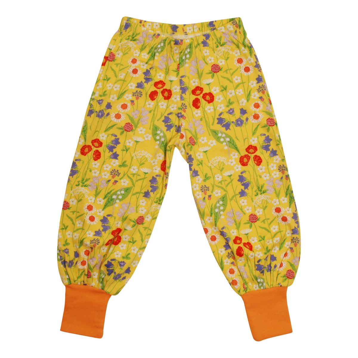 Mid Summer Flower - Yellow Baggy Pants - 1 Left Size 10-12 & 12-14 years-Duns Sweden-Modern Rascals