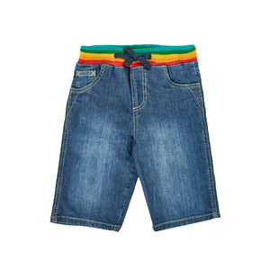 Mid Wash Denim Dorian Denim Shorts-Frugi-Modern Rascals