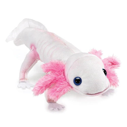 Mini Axolotl Finger Puppet-Folkmanis Puppets-Modern Rascals