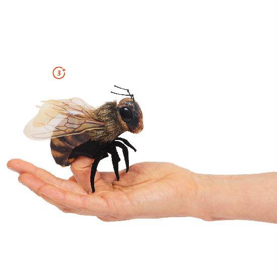 Mini Bee Finger Puppet-Folkmanis Puppets-Modern Rascals