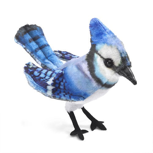 Mini Blue Jay Finger Puppet-Folkmanis Puppets-Modern Rascals
