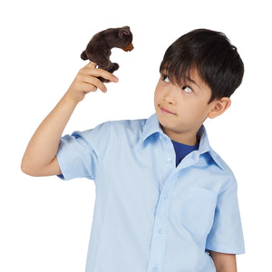 Mini Brown Bear Finger Puppet-Folkmanis Puppets-Modern Rascals