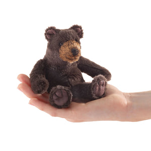 Mini Brown Bear Finger Puppet-Folkmanis Puppets-Modern Rascals