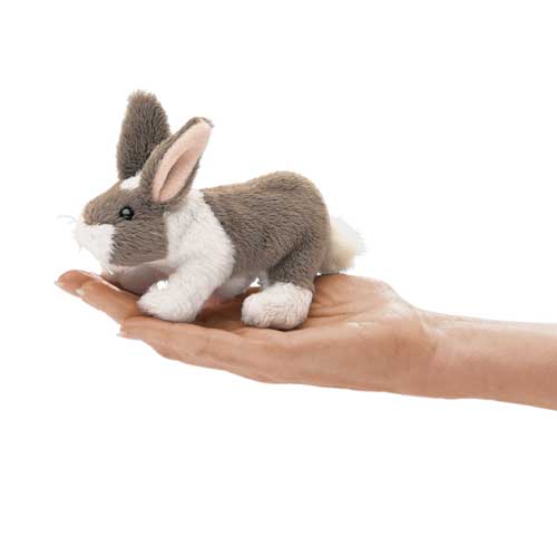 Mini Bunny Rabbit Finger Puppet-Folkmanis Puppets-Modern Rascals