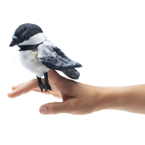 Mini Chickadee Finger Puppet-Folkmanis Puppets-Modern Rascals
