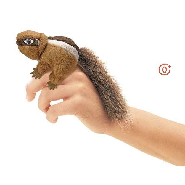 Mini Chipmunk Finger Puppet-Folkmanis Puppets-Modern Rascals