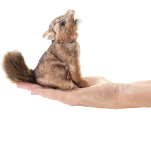 Mini Coyote Finger Puppet-Folkmanis Puppets-Modern Rascals