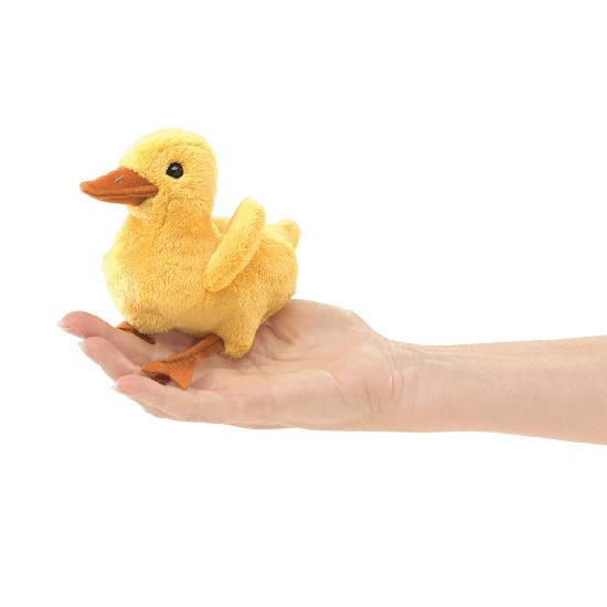 Mini Duckling Finger Puppet-Folkmanis Puppets-Modern Rascals