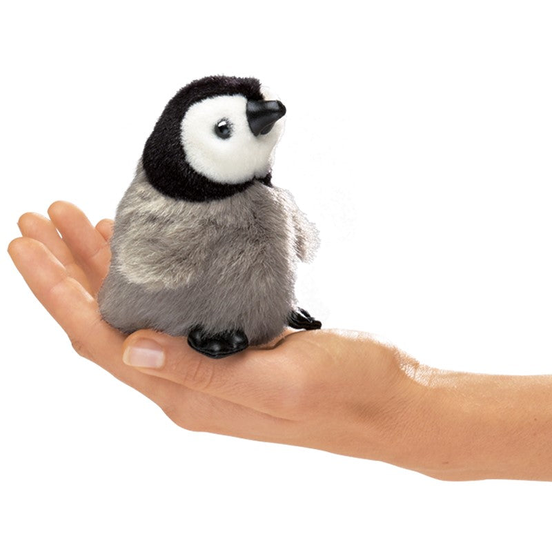 Mini Emperor Penguin Finger Puppet-Folkmanis Puppets-Modern Rascals