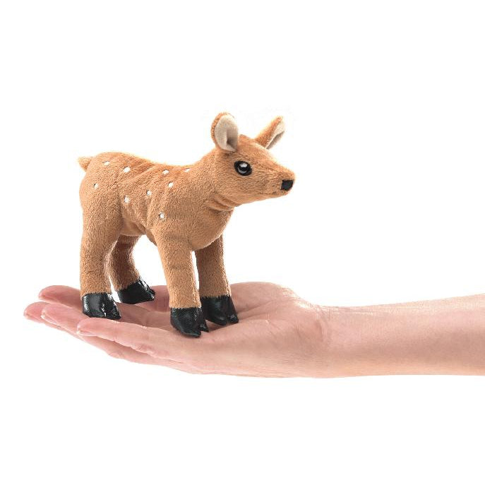 Mini Fawn Finger Puppet-Folkmanis Puppets-Modern Rascals