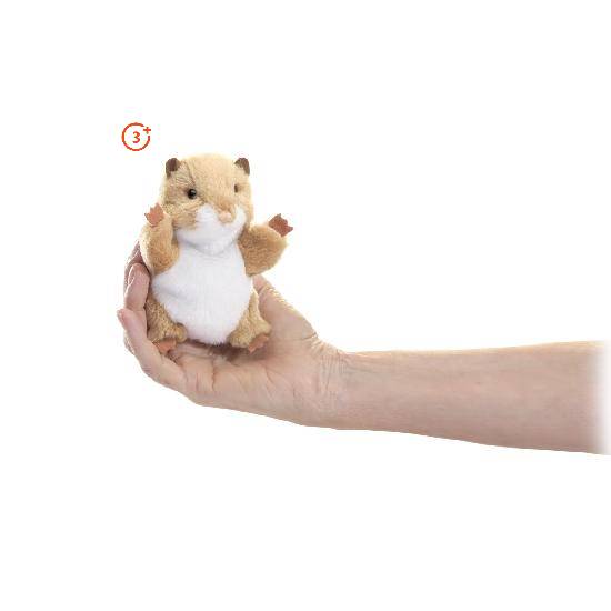 Mini Hamster Finger Puppet-Folkmanis Puppets-Modern Rascals