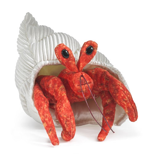 Mini Hermit Crab Finger Puppet-Folkmanis Puppets-Modern Rascals