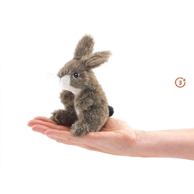 Mini Jack Rabbit Finger Puppet-Folkmanis Puppets-Modern Rascals