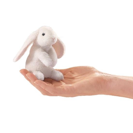 Mini Lop Ear Rabbit Finger Puppet-Folkmanis Puppets-Modern Rascals