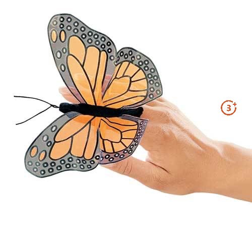 Mini Monarch Finger Puppet-Folkmanis Puppets-Modern Rascals