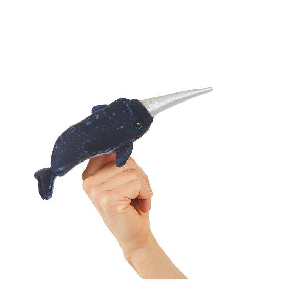 Mini Narwhal Finger Puppet-Folkmanis Puppets-Modern Rascals