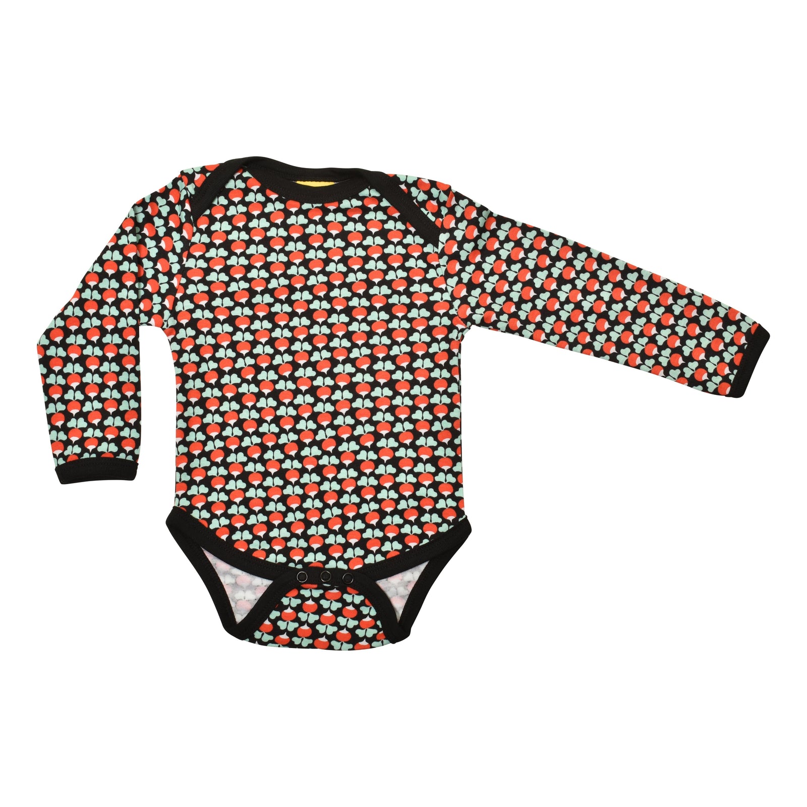 Mini Radish - Black Long Sleeve Onesie-Duns Sweden-Modern Rascals