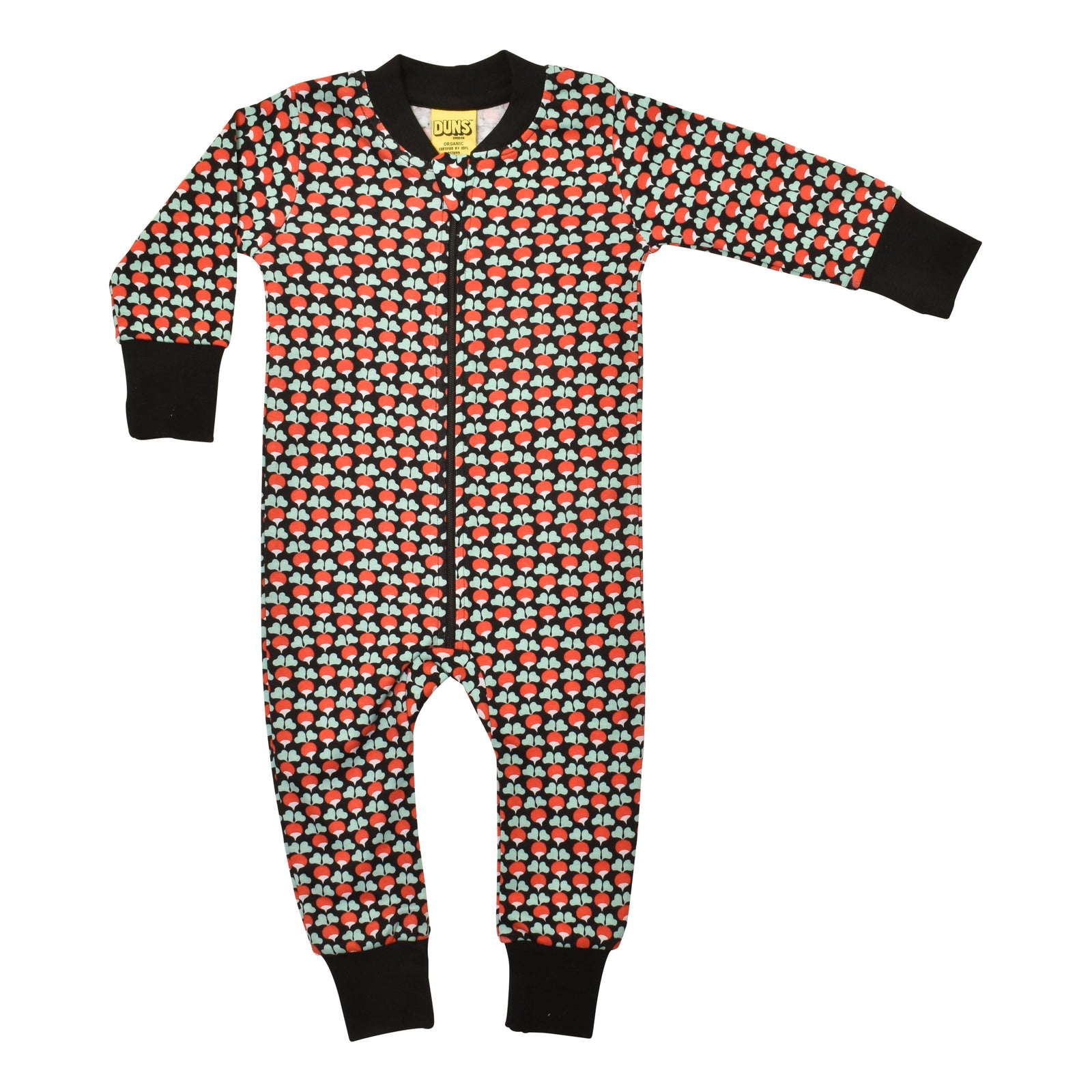 Mini Radish - Black Zippersuit - 2 Left Size 3-6 & 6-9 months-Duns Sweden-Modern Rascals