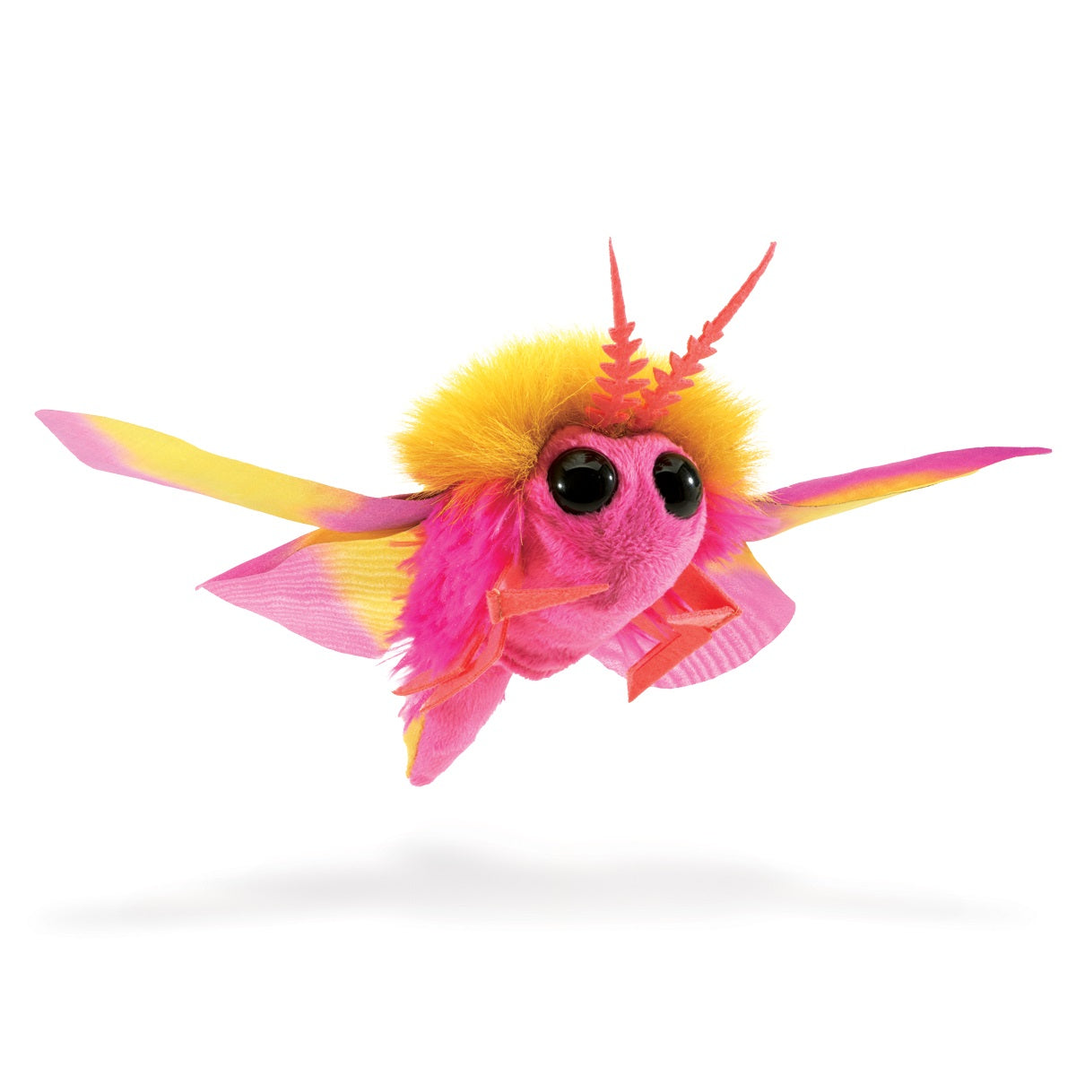 Mini Rosy Maple Moth Finger Puppet by Folkmanis Puppets - Modern Rascals