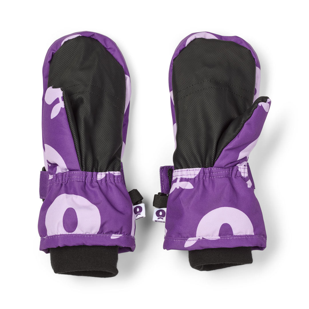 Mittens With Apples in Purple Shadow-Smafolk-Modern Rascals
